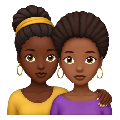 Ma meilleur amie et moi (femme) africaine  sticker