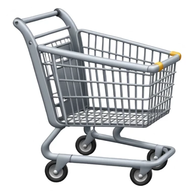 a grey shopping cart must be all grey no other colour  sticker