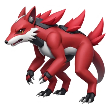 Heliolisk-Obstagoon-Cyclizar-Genesect-Pokémon, full body sticker