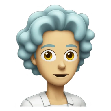 Rick from rick and morty as a woman sticker