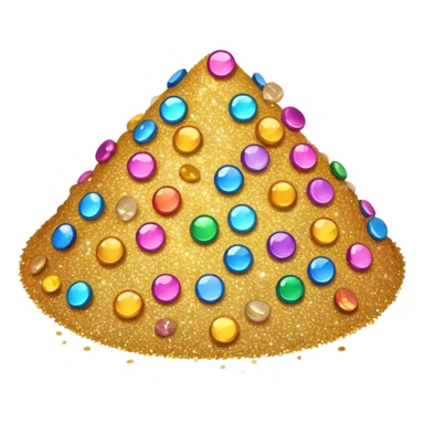 Caca paillette sticker