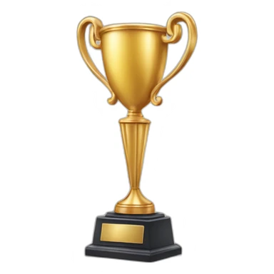 "I'm searching for an emoji that conveys a sense of victory or congratulations – something like a shining trophy or bright stars!" sticker