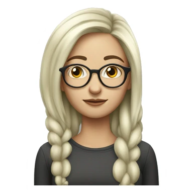 A woman who is around 29, likes to smoke weed, lives in Warsaw, Poland, is pretty skinny and has mouse-colored hair sticker