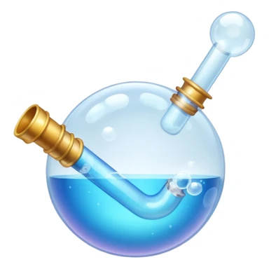 Bubble pipe made of quartz sticker