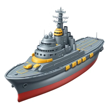 battleship arial view sticker