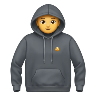 comfy dark grey minimalistic hoodie without logo sticker