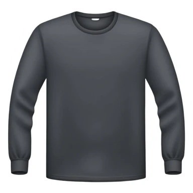 plain isolated black long sleeve shirt sticker