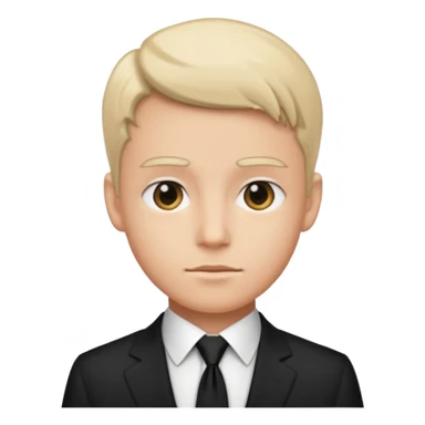 white shirt & black tie sticker