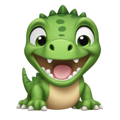 Baby dino saying roar sticker