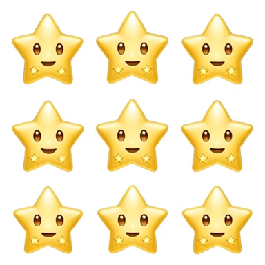 des petites etoiles lumineuses sticker