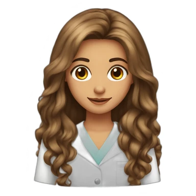 Long hair Jewish girl friendship with ophthalmologist tanned skin Arabic boy sticker