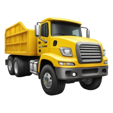 Big yellow Tonka truck with diamond tires  sticker