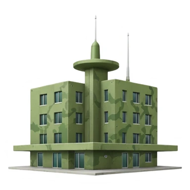 green military headquarters sticker