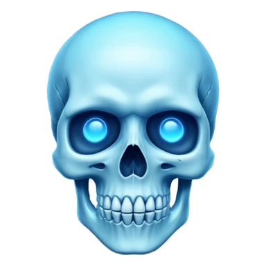make me emoji for my linux start menu i want it blue and take the whole the image (i want it big ) i dont want is as a face i want it like skull or something cool sticker
