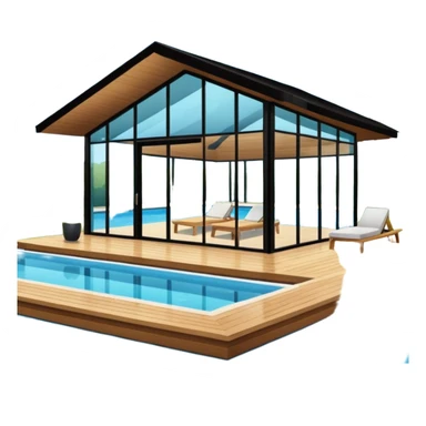 pool house sticker