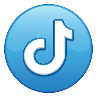 Tik tok mavi tik sticker