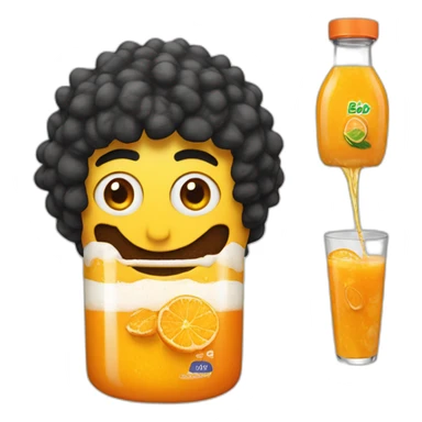 Bob l’éponge qui boit du jus d’orange  sticker