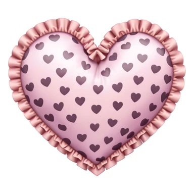 light leopard print heart with light pink ruffle trim sticker