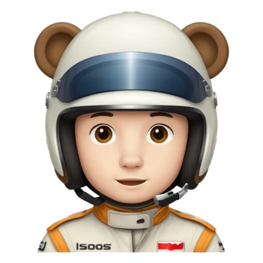f1 driver white bear sticker