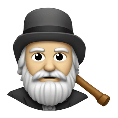 Karl marx with hammer and sickle sticker