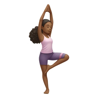 Girl doing Yoga sticker