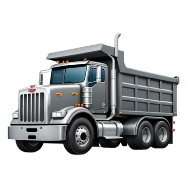 Peterbilt 18 wheeler dump truck sticker