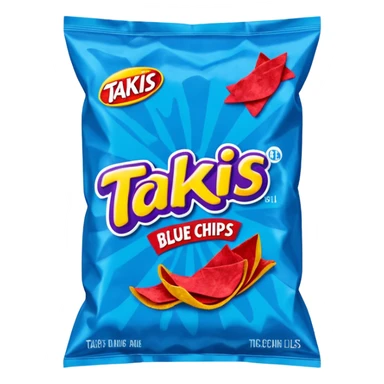 takis blue chips bag
 sticker