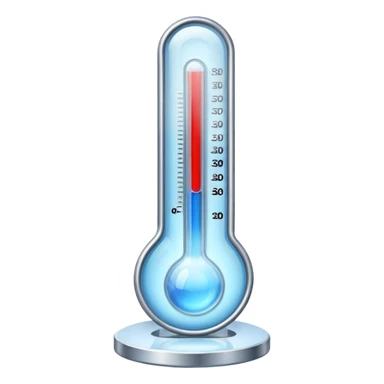 cold ice thermometer sticker
