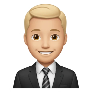 office working man sticker