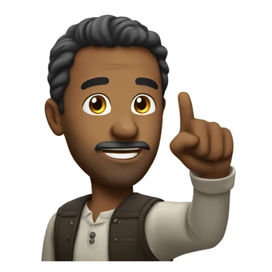 Man pointing to himself
 sticker