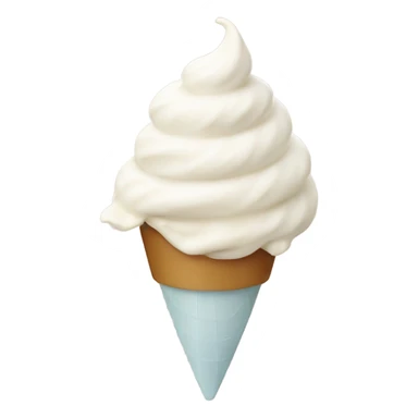 white swirl ice cream  sticker