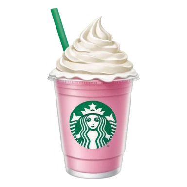 Preppy pink Starbucks drink sticker