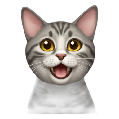 british short hair retarded cat sticker