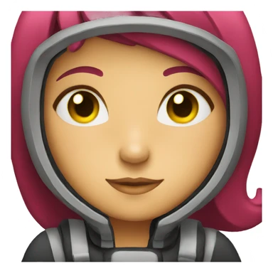 Girl in a submarine sticker