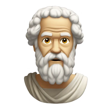 stoic image of socrates sticker