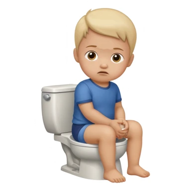 Toddler Strains İn The Potty sticker