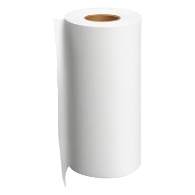 paper towel roll vertically standing sticker