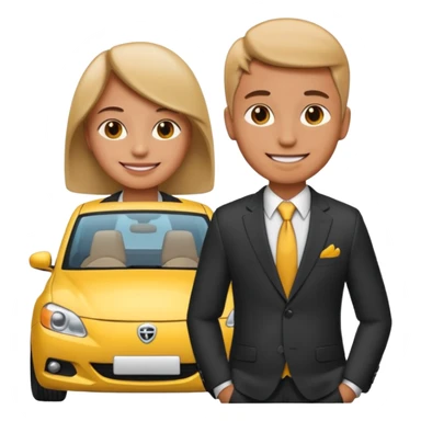 verkäufer auto emoji sticker
