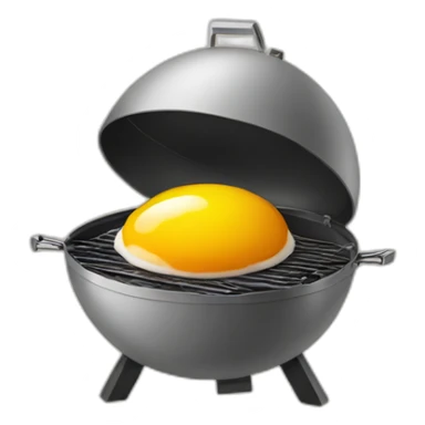 egg shaped meat smoker at the backyard bbq sticker