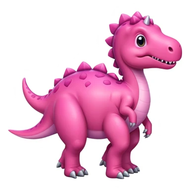 pink dinosaur with hooves sticker