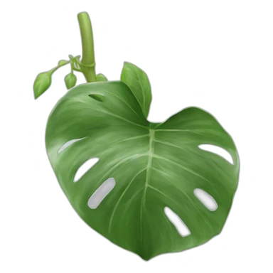 Feuille de Pothos argenté sticker