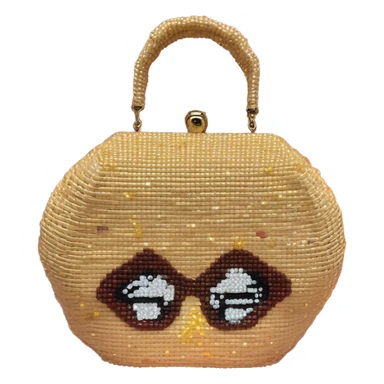 Golden Girls Purse Vintage Style Sophia Petrillo Bag Beaded Rattan Wicker sticker