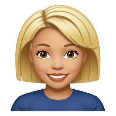 Tionne T-Boz Watkins with short blonde hair sticker