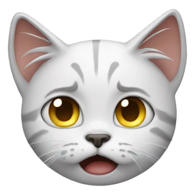 Cat crying tear sticker