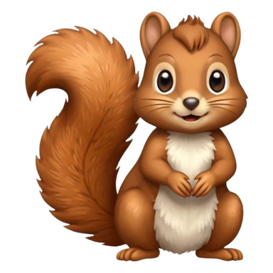 sparkly squirrel sticker