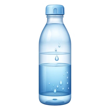 Bottle of water for yoga class  sticker