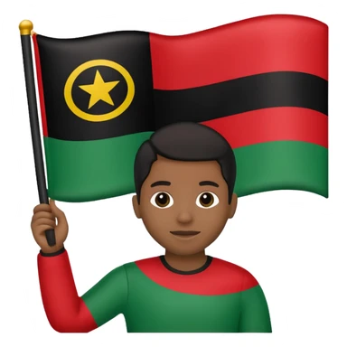Pan African-African American Flag (Red-Black and Green horizontal stripes) - no stars or other symbols sticker