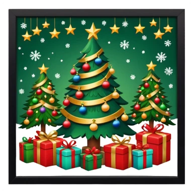 Christmas setting phone wallpaper style sticker