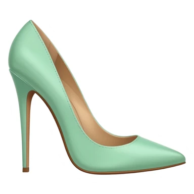 Mint green realistic stilettos sticker