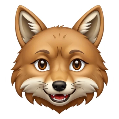 Coyote crying tears sticker